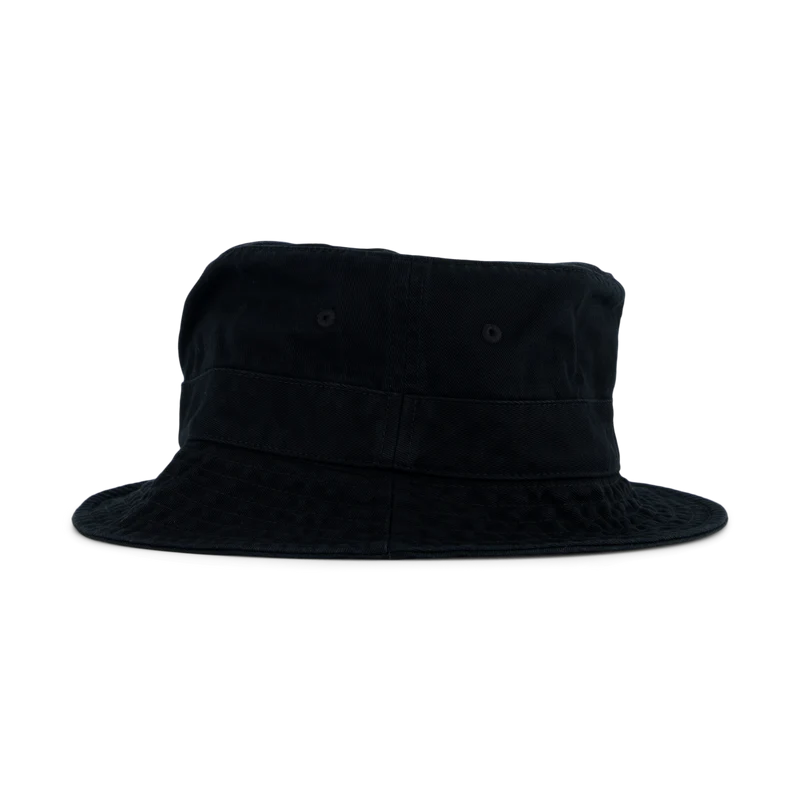 Cotton Chino Bucket Hat Polo Black