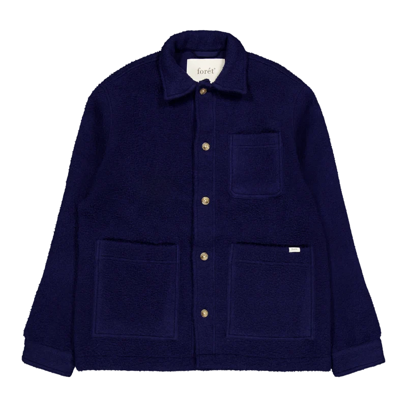 Stay Wool Overshirt Navy