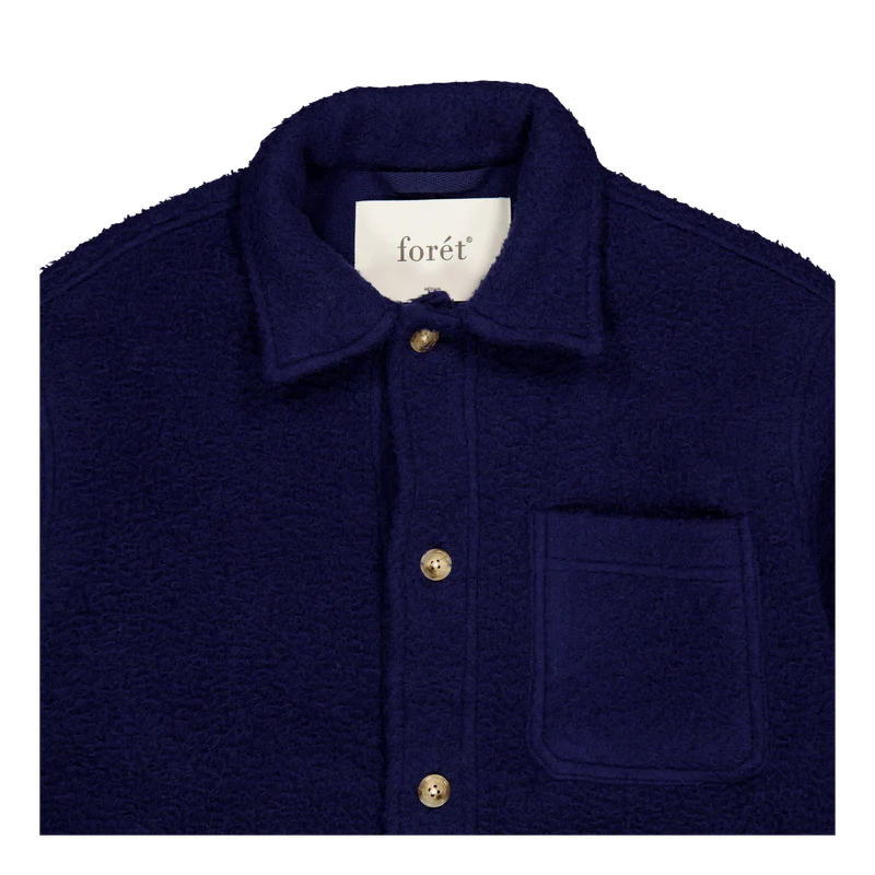 Stay Wool Overshirt Navy