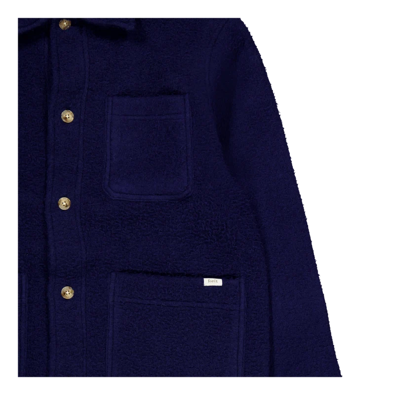 Stay Wool Overshirt Navy