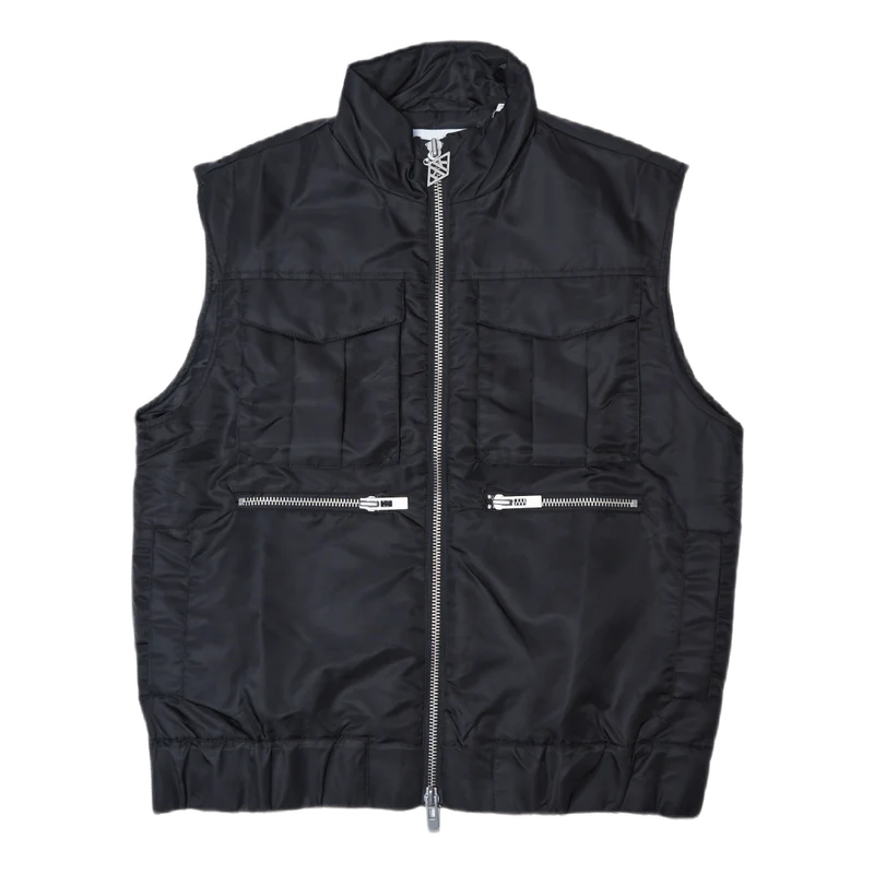 Padded Vest Faded Black