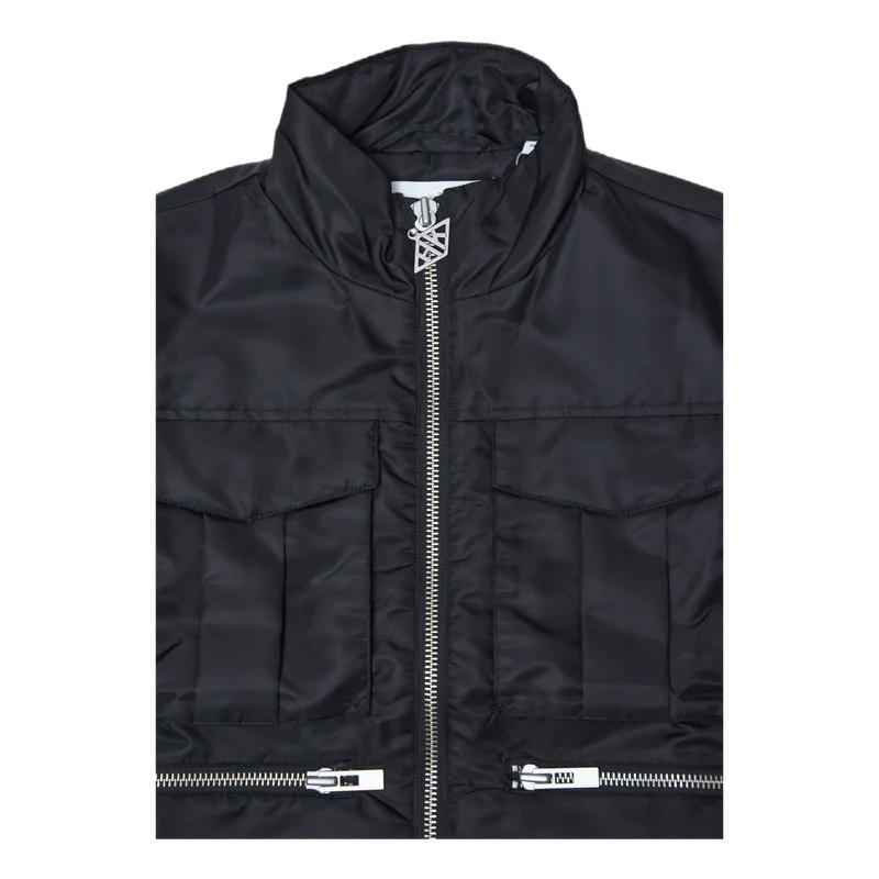 Padded Vest Faded Black