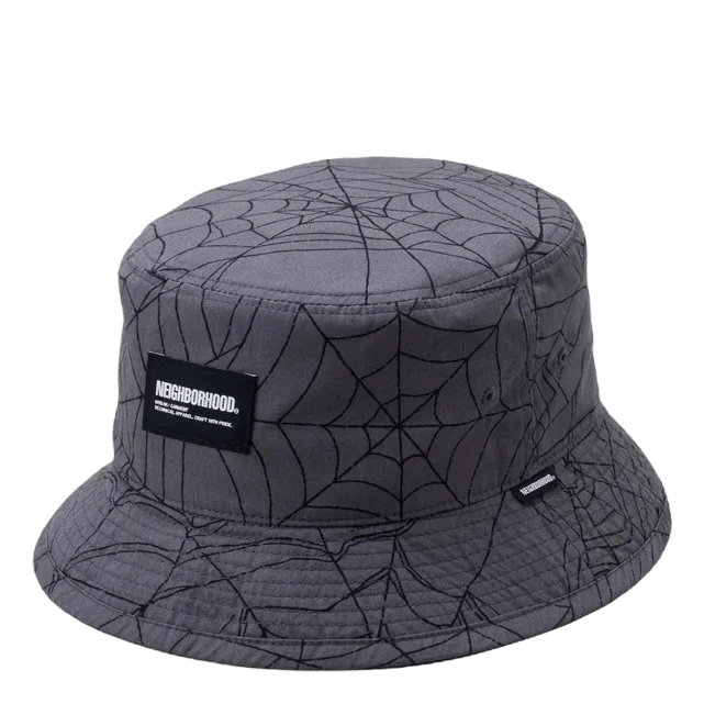Spiderweb Bucket Hat Gray