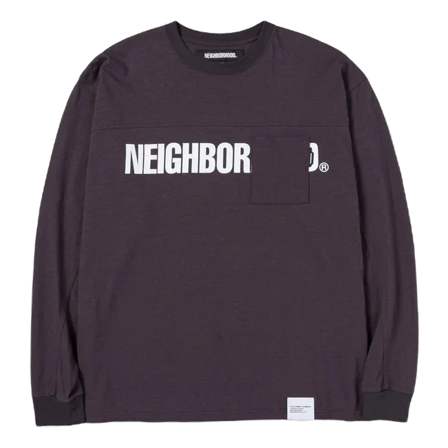 Logo Print Crewneck Ls Black