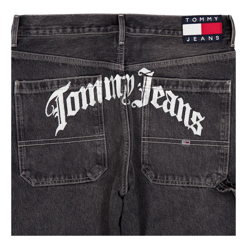 Aiden Baggy Jean Printed Dg708 Denim Black