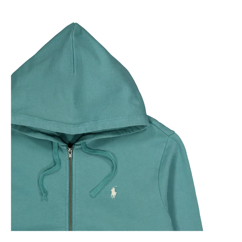 Loopback Terry Full-Zip Hoodie Fairway Green
