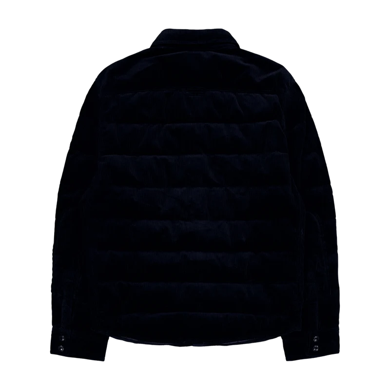 Quilted Corduroy Down Jacket Aviator Navy