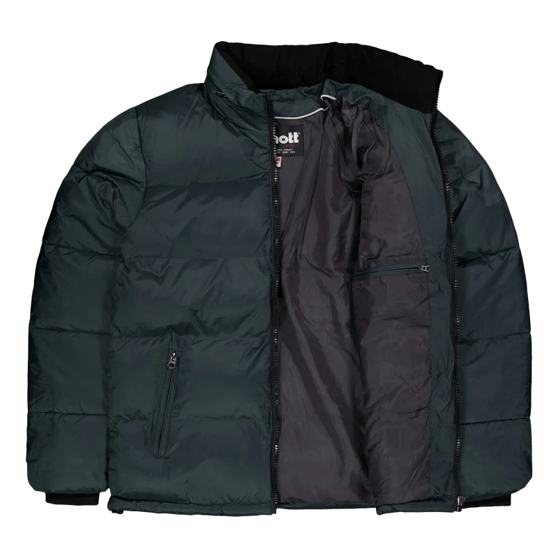 Jacket Zippe Col Haut Broderie Forest