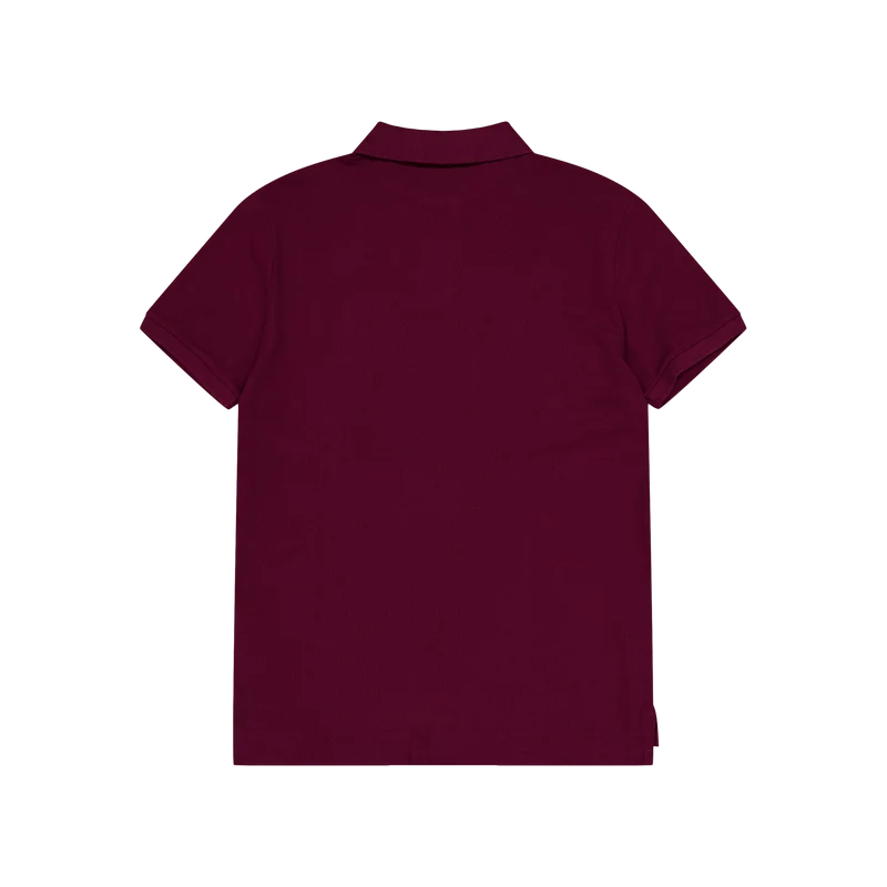 Custom Slim Fit Polo Bear Polo Shirt Fa23 Cls Wn/Crse Nvy Hrtg Bear