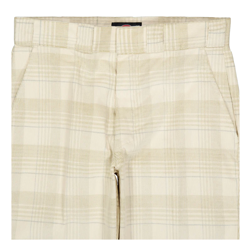 Alma Pant Cord Check Light