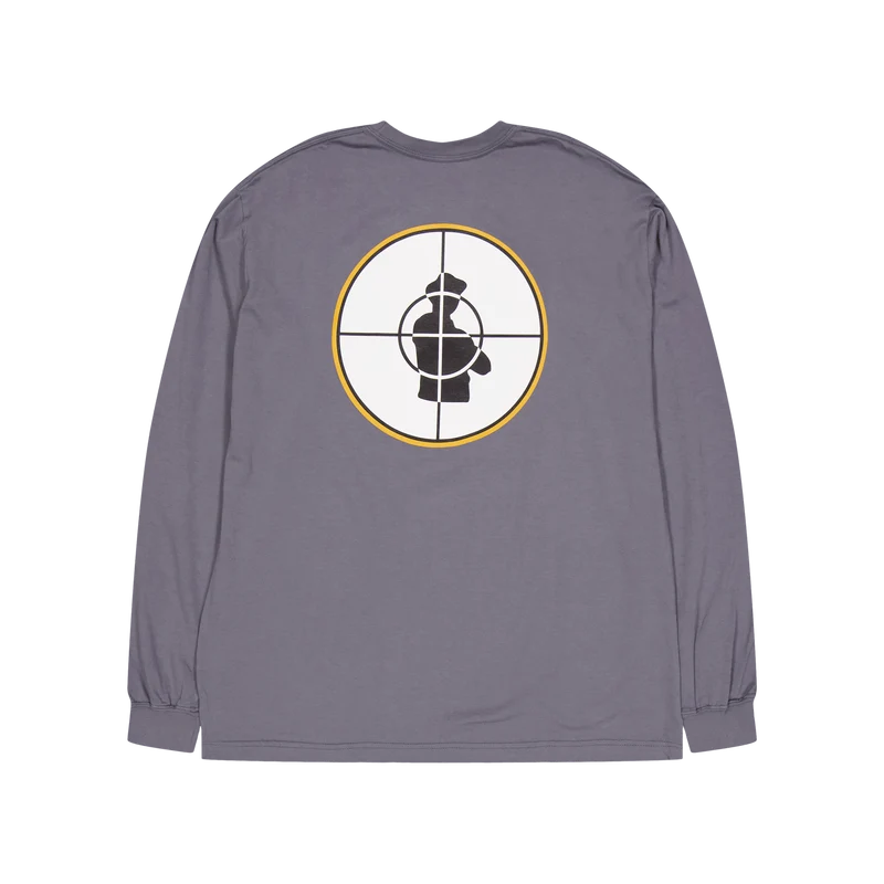 Nh X Public Enemy . Tee Ls-1 Gray