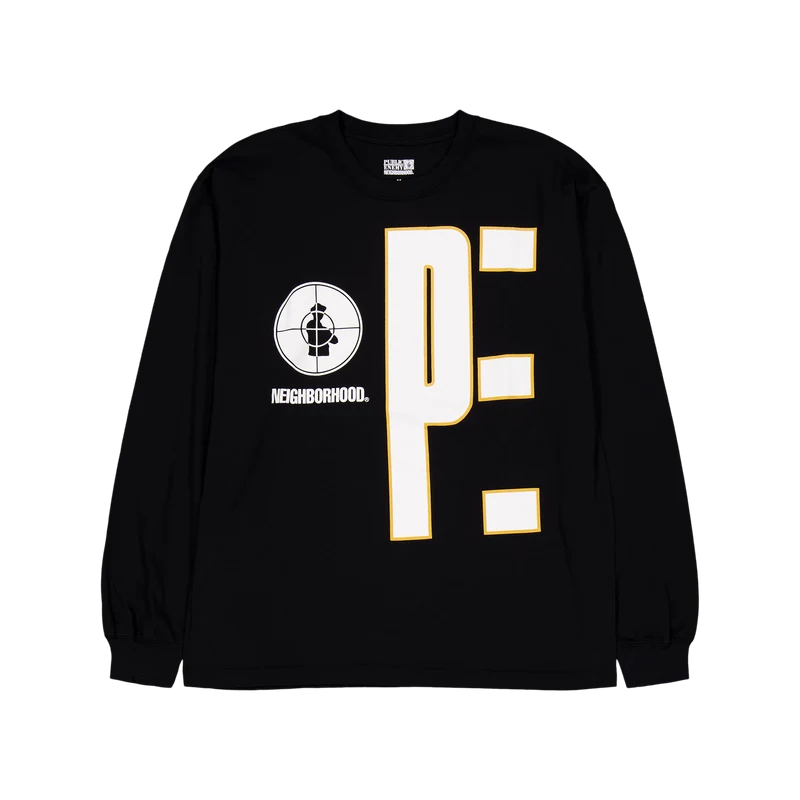 Nh X Public Enemy . Tee Ls-1 Black
