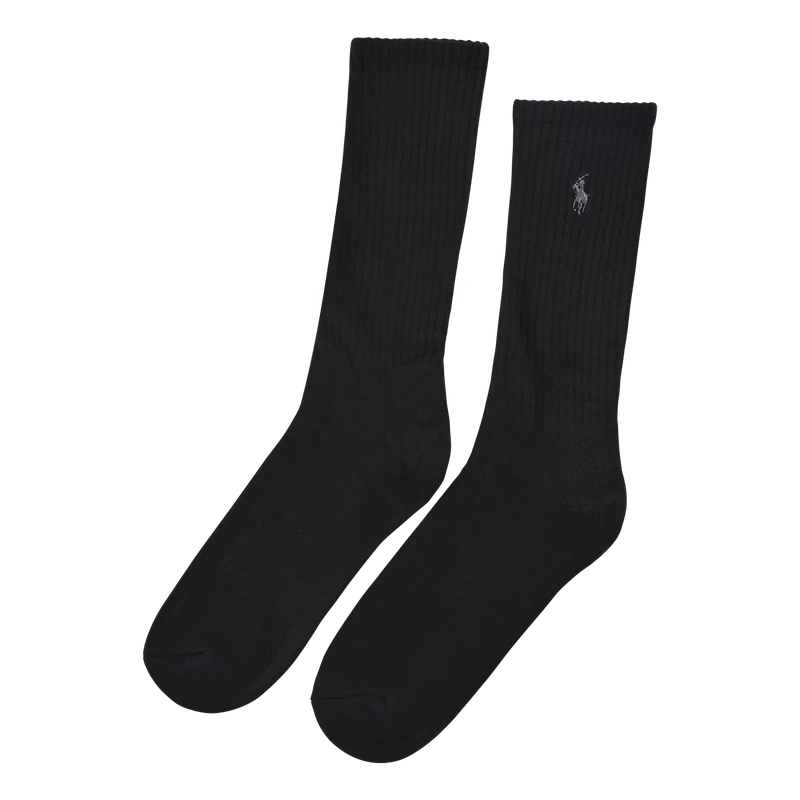 Cotton-Blend Crew Sock 6-Pack Black