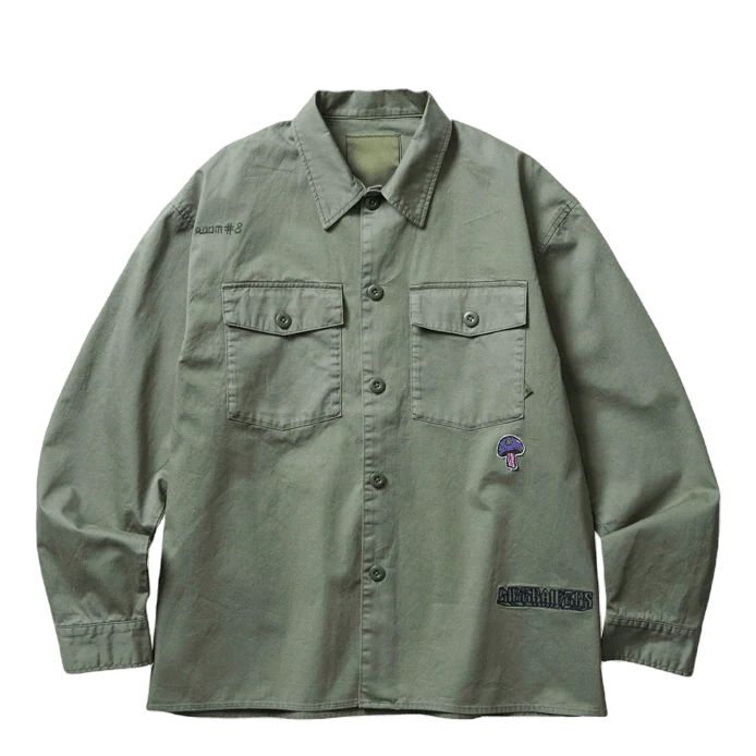 Garmentdyed Army Shirt Olive