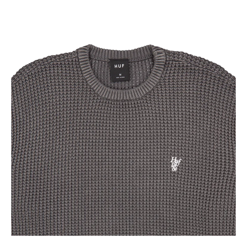 Filmore Waffle Knit Sweater Black