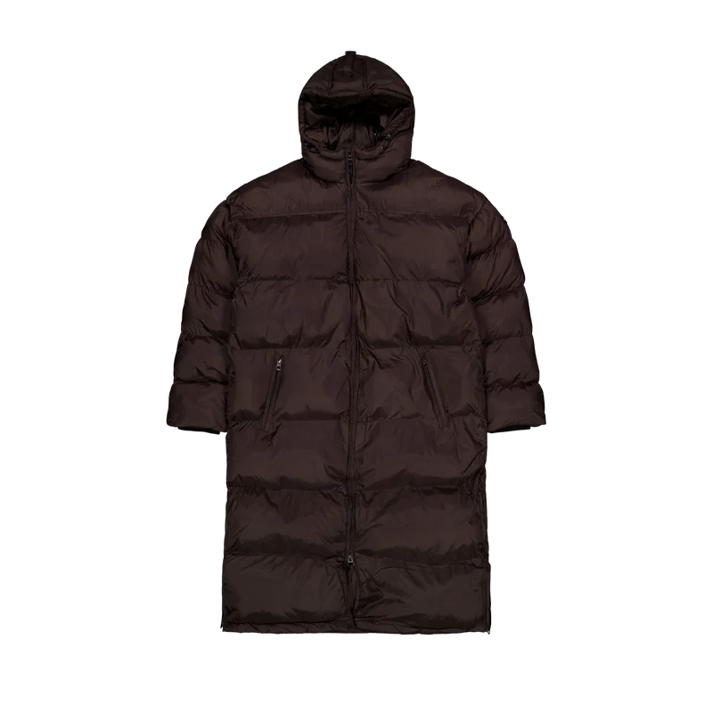 Doudoune Hood Extra Long Schot Dark Brown