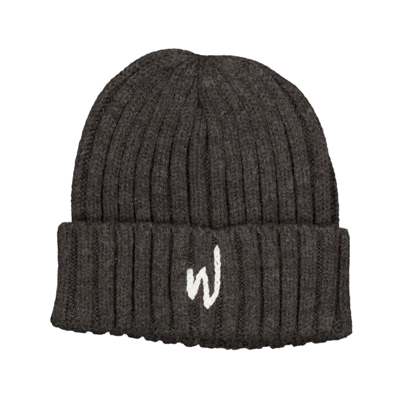 W Logo Beanie Grey
