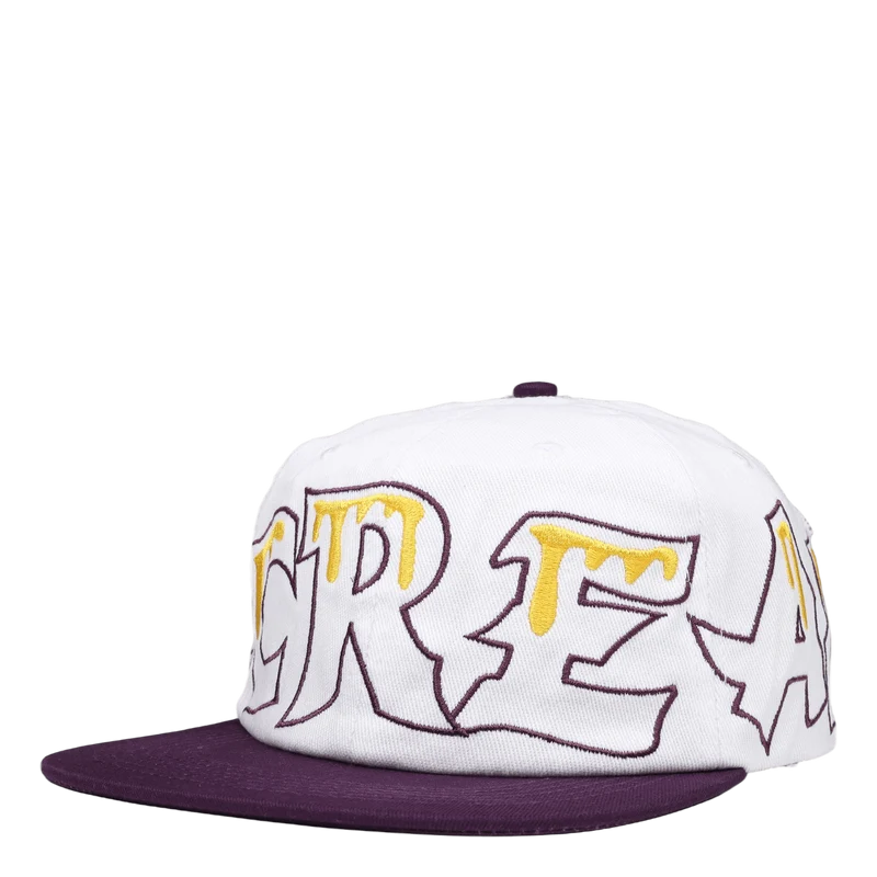 Team Eu 6 Panel Flat Peak Cap White