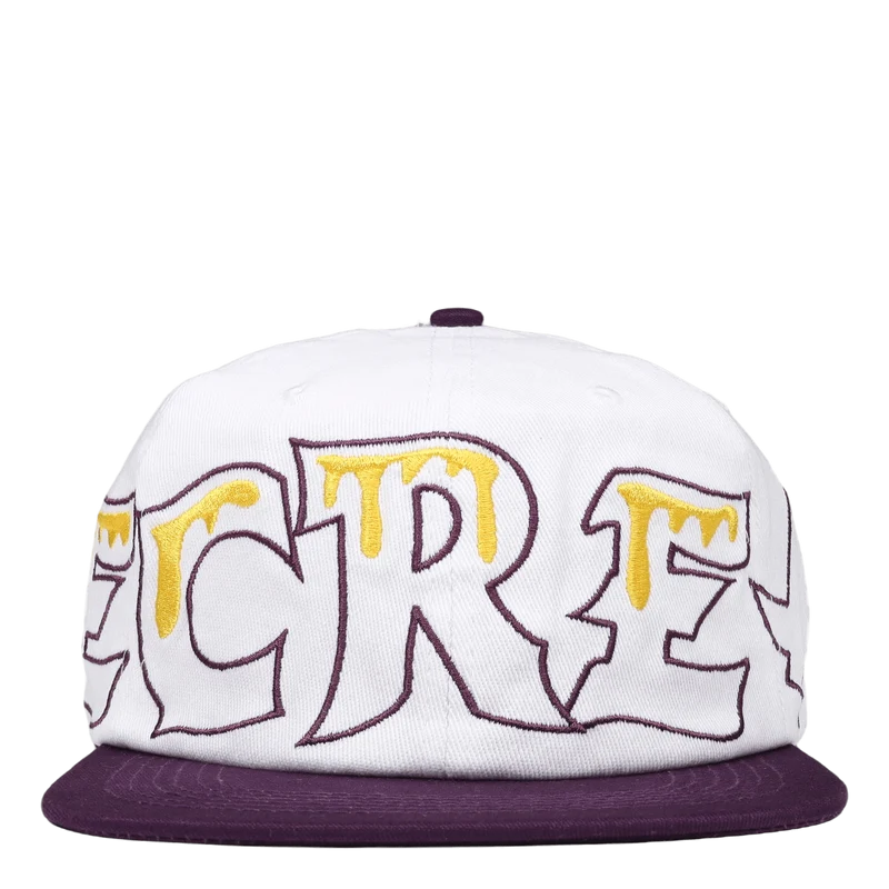 Team Eu 6 Panel Flat Peak Cap White