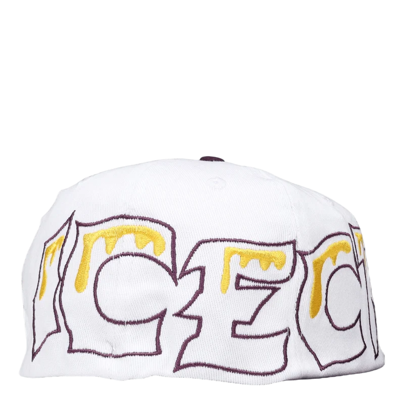 Team Eu 6 Panel Flat Peak Cap White