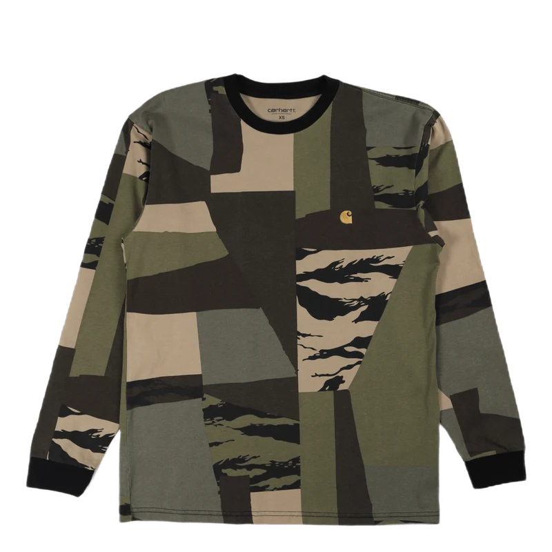 L/s Chase T-shirt Camo Mend / Gold