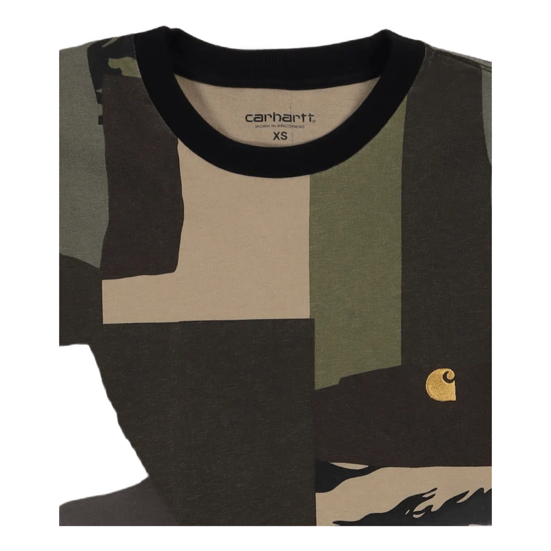 L/s Chase T-shirt Camo Mend / Gold