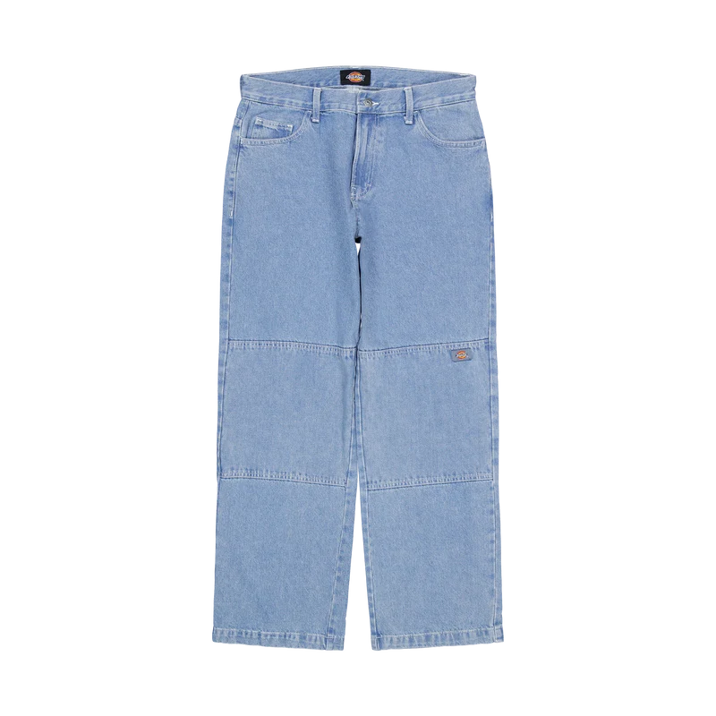 Double Knee Denim Pant Light Wash