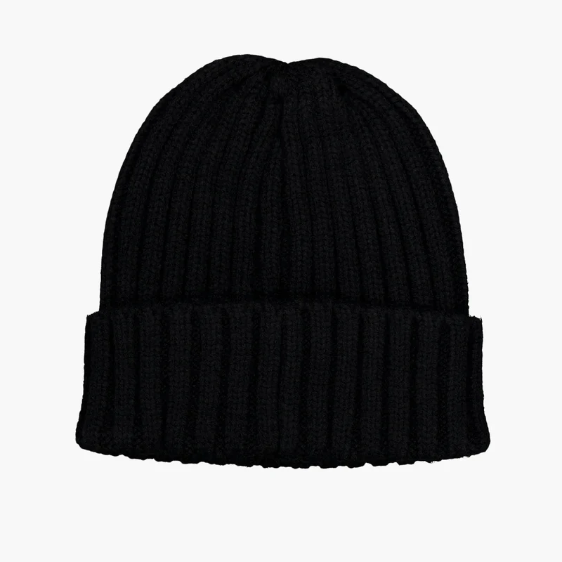 W Logo Beanie Black