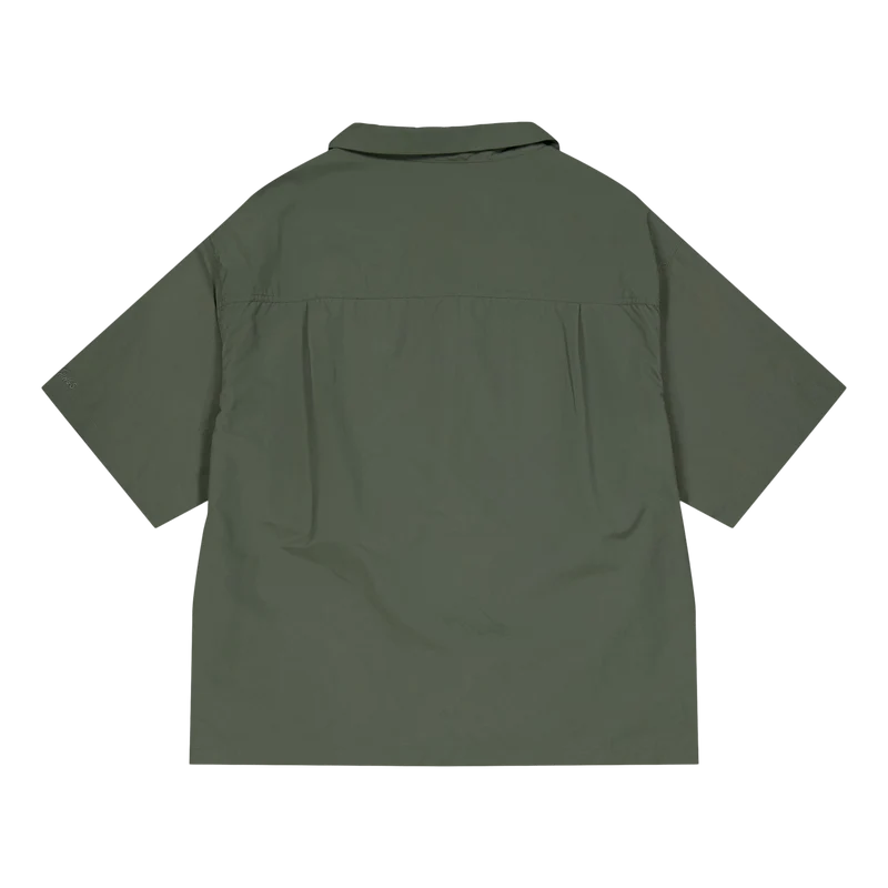 Half Sleeve Camp Shirts Olive