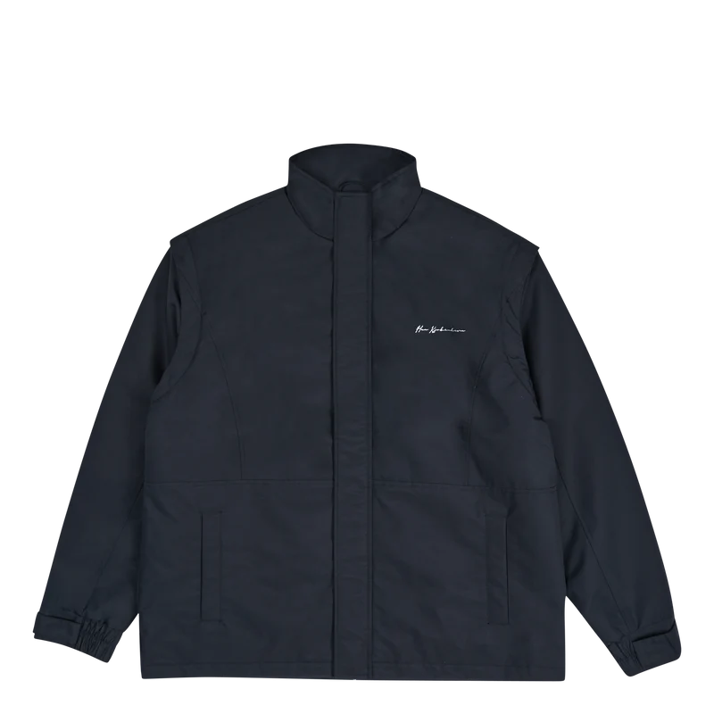 Nylon Track Jacket Black