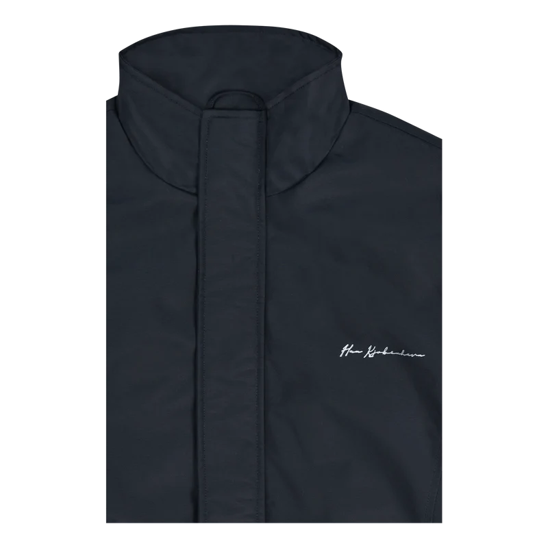 Nylon Track Jacket Black