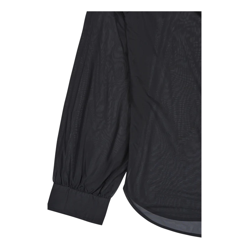 Gather Cuff Shirt Black