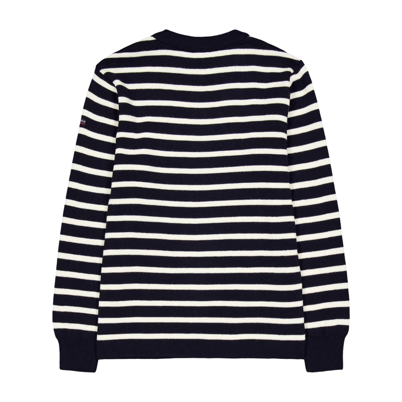 Pull Marin Rayé "fou Rich Navy/nature