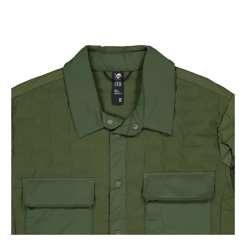 Stretchdown™ Light Shacket Surplus Green