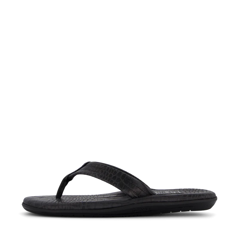 Nh X Island Slipper . Leather Black