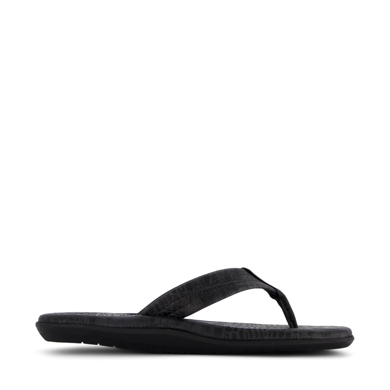 Nh X Island Slipper . Leather Black