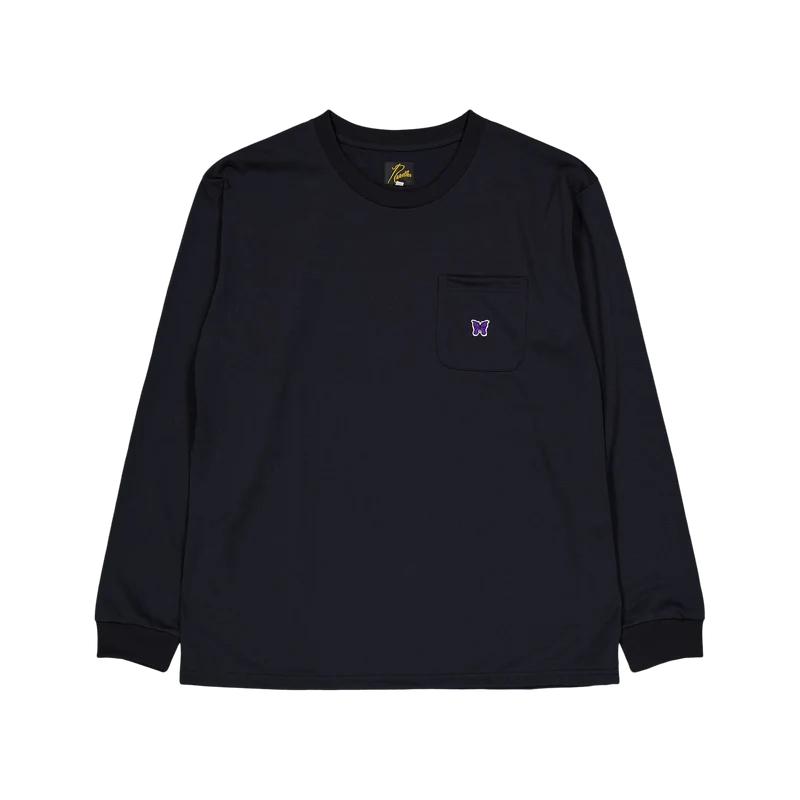L/s Crew Neck Tee - Poly Jerse C-black
