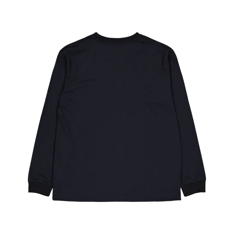 L/s Crew Neck Tee - Poly Jerse C-black