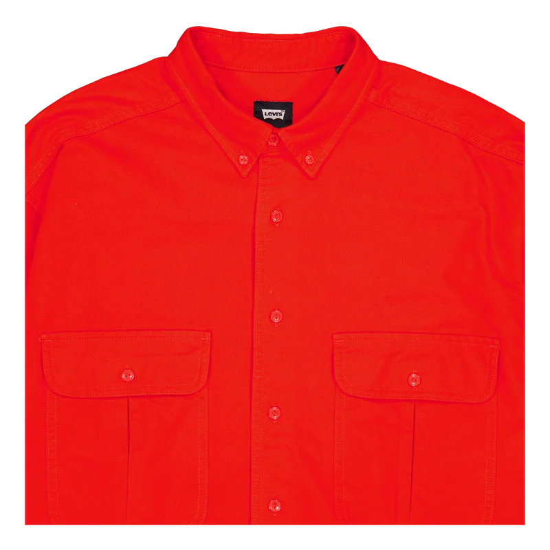 Skate L/s Woven Reds Fiery Red