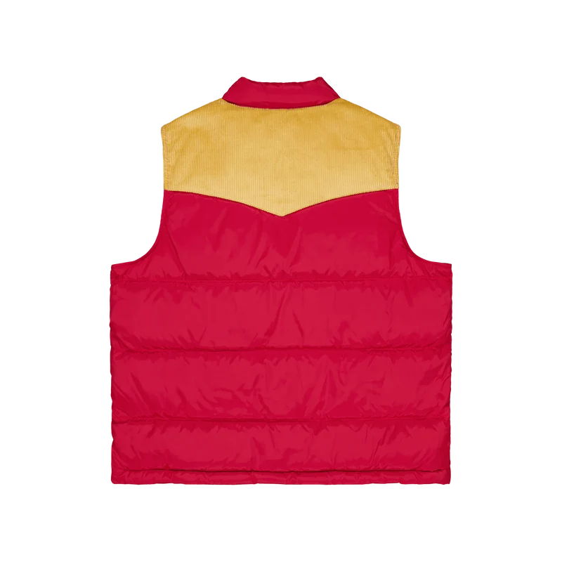 Western Super Puffer Vst Reds Rhythmic Red