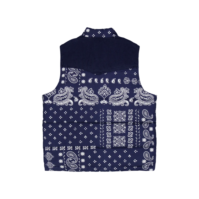 Western Super Puffer Vst Dark Barkley Bandana