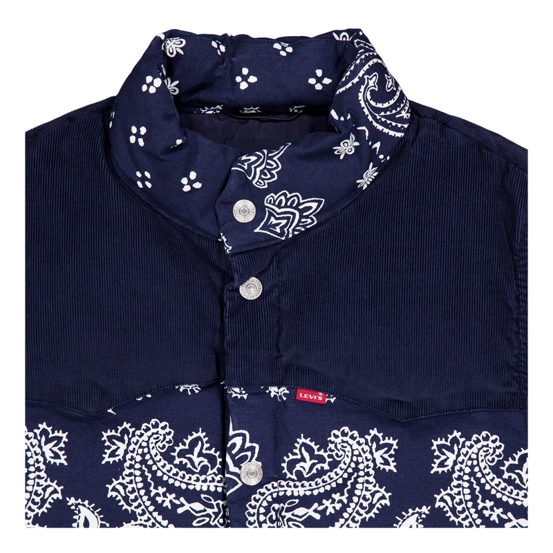Western Super Puffer Vst Dark Barkley Bandana