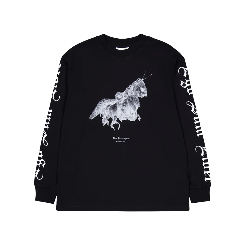 Unicorn Boxy Tee L/s Black