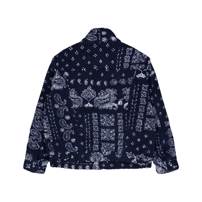 New Relaxed Fit Cozy She Blues Bandana Print Blue S