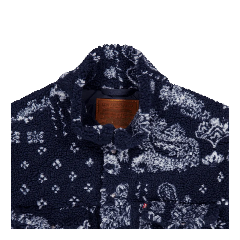 New Relaxed Fit Cozy She Blues Bandana Print Blue S