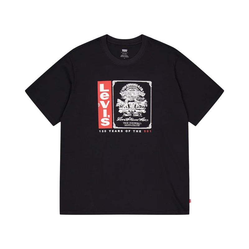 Ss Relaxed Fit Tee Blacks 501 150 Archival Cav