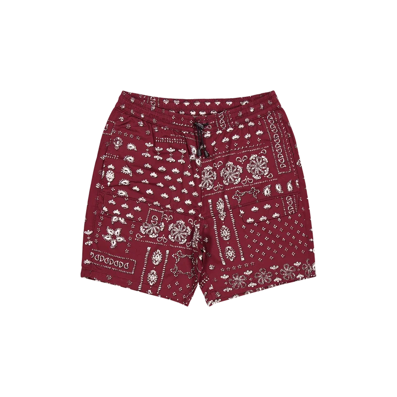 Trail Cargo Short - T3 Reds Bandana Remix Chocol