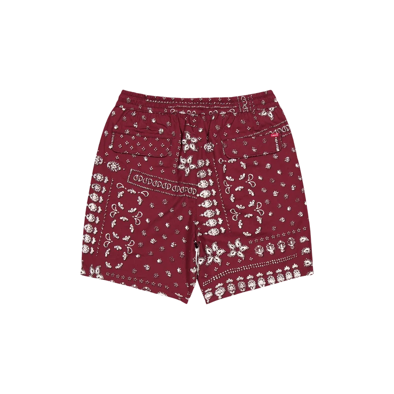 Trail Cargo Short - T3 Reds Bandana Remix Chocol
