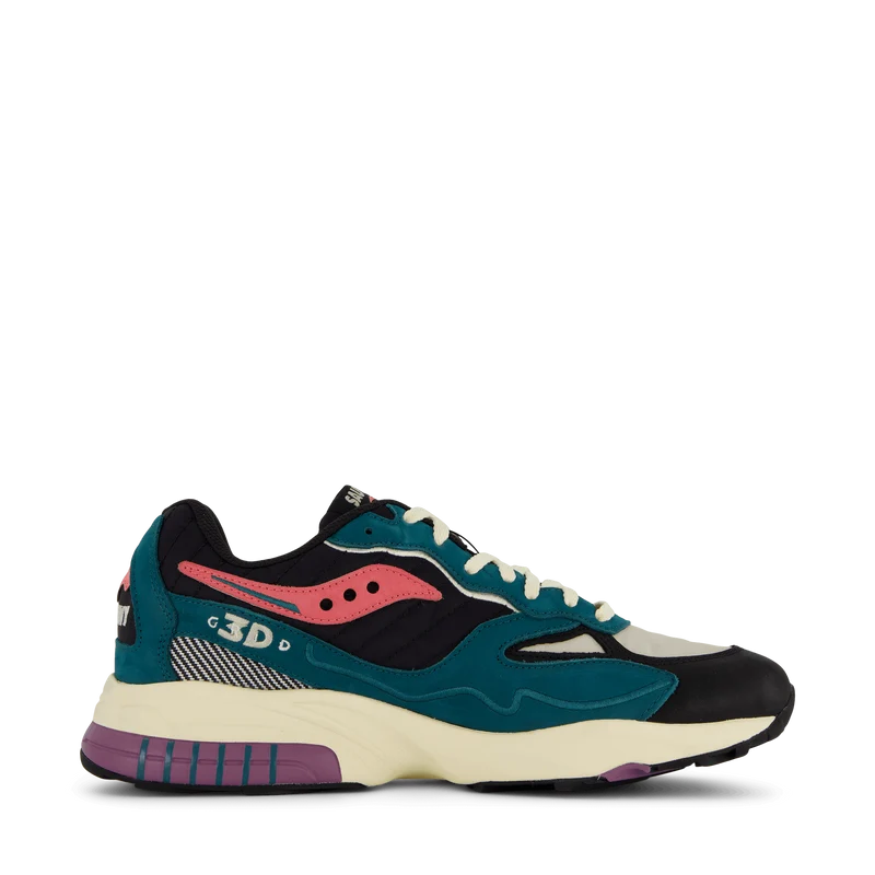 3d Grid Hurricane Green/black