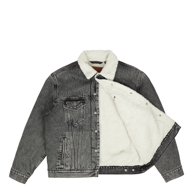 Vtg Fit Sherpa Trucker Z1305